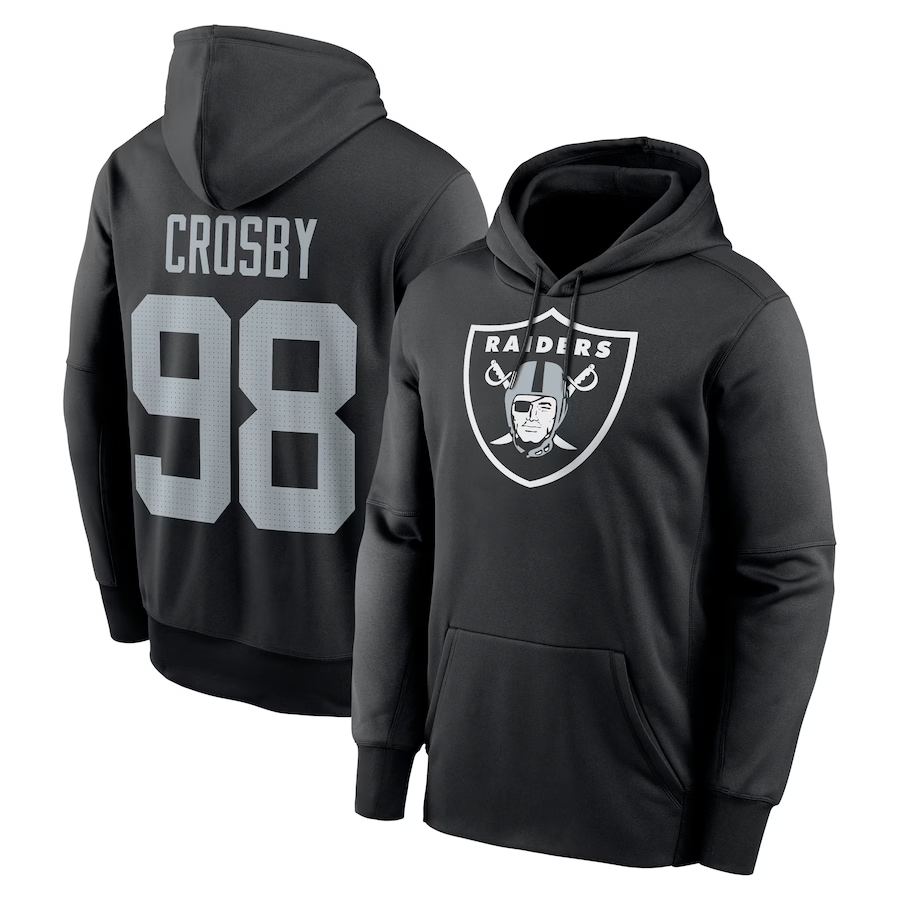 Men Oakland Raiders #98 Crosby black Hoodie0819->new york jets->NFL Jersey